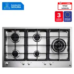 TEKA - Cocina empotrable Gas EW 90 5G AI AL CI X5 Quemadores