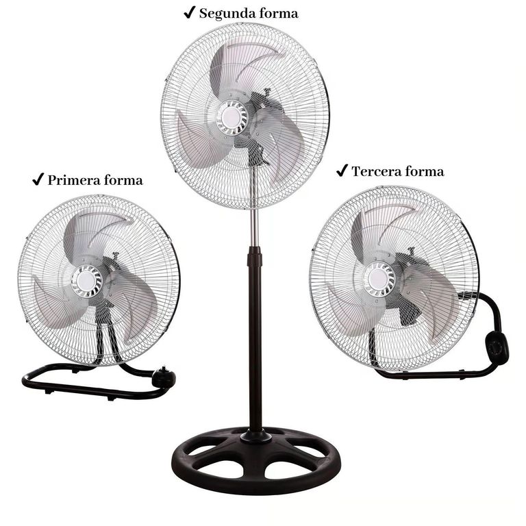 Ventilador de Pie Wurden 3 en 1 - 18" GSM-18-3 Negro 100 W