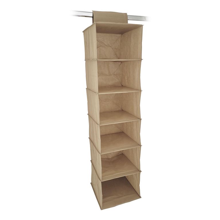 Porta Ropa Notex 6 Divisiones Marrón / Beige