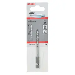 BOSCH - Broca Acero HSS-G 1/4 4 x 43 x 88 mm