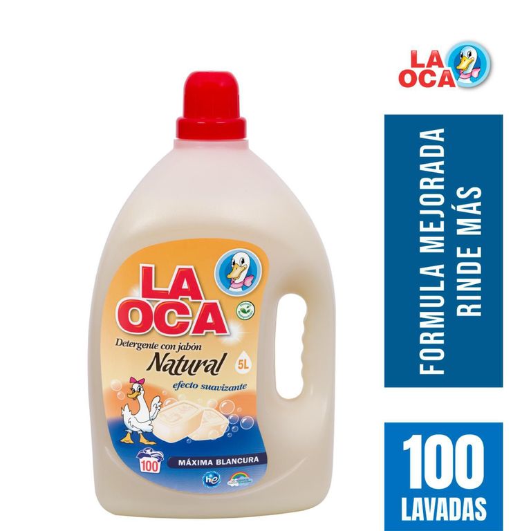 Detergente Líquido Jabón Natural La Oca 5L