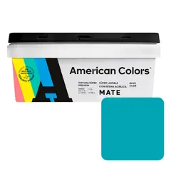AMERICAN COLORS - Pintura Verde Turquesa 1GL