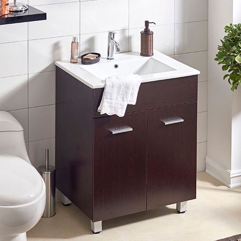 Conjunto Mueble Baño Vanitorio Sensi Dacqua Abrantes 1 Unidad Ancho Alto Profundidad 60x85x46cm