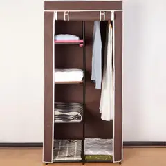 JUST HOME COLLECTION - Clóset de Tela 75x45x160cm Marrón
