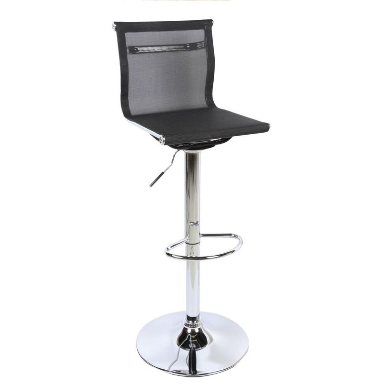 Silla Bar Malla Negro