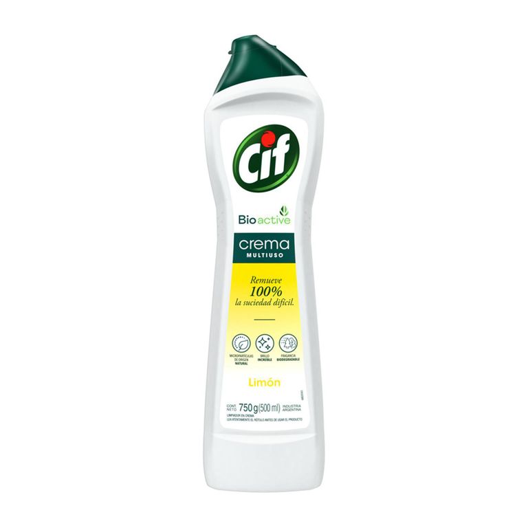 Crema de Limpieza CIF Limón 750 gr.