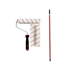 KOLOR - Extensión económica de acero 1.2m + Kit rodillo antigota 9'' + 2 repuestos