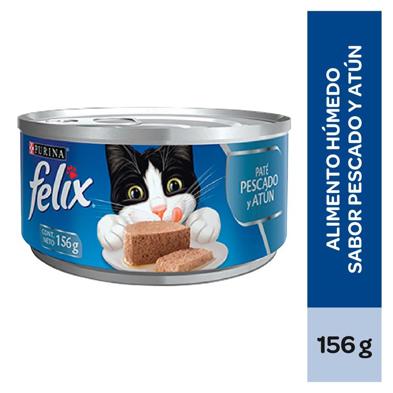 Felix Alimento Húmedo para Gato Adulto Sabor Pescado y Atún 156 gr