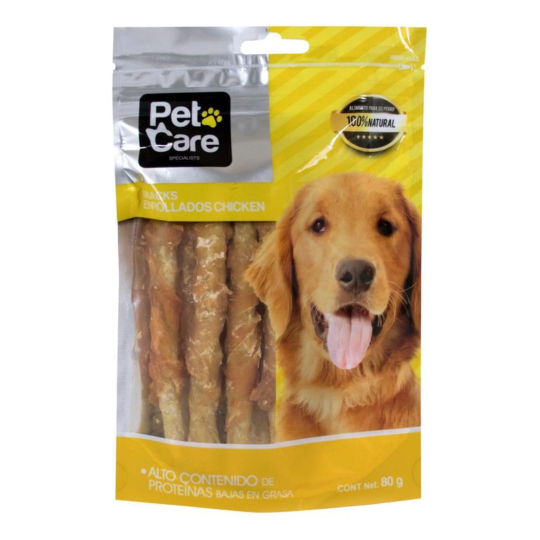 Pet Care Adultos Snack para Perros Enrrollado de Pollo 80 gr