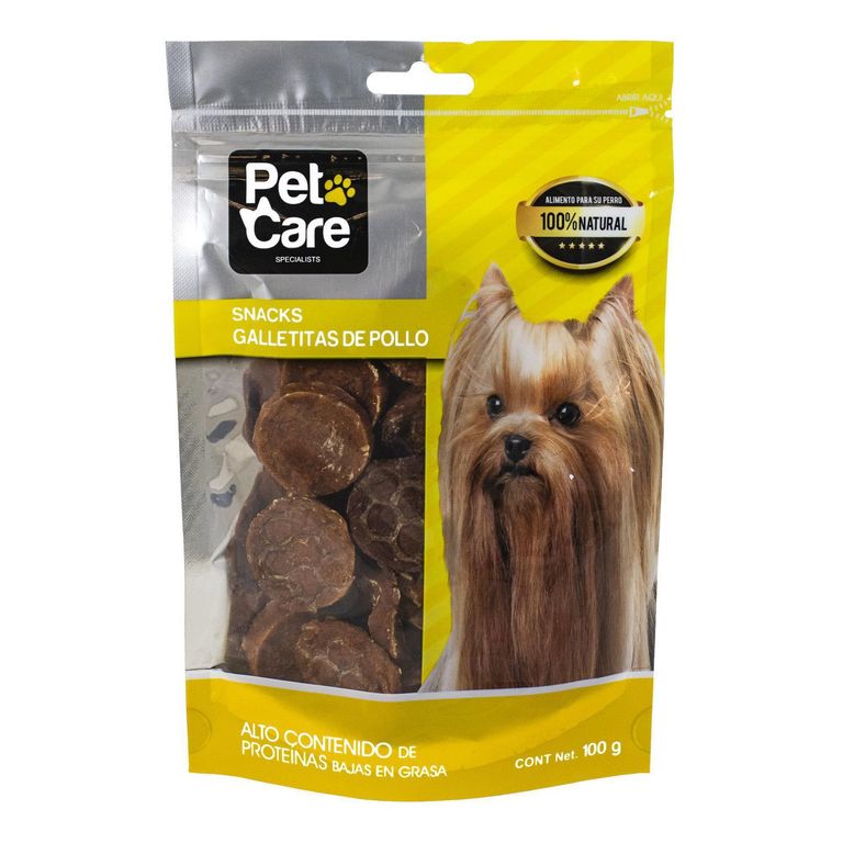 Pet Care Adultos Snack para Perros Galletitas de Pollo 100gr