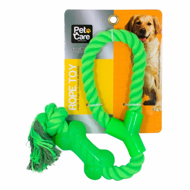 Hueso soga para Perro Nylon Verde 5x2.8x40cm