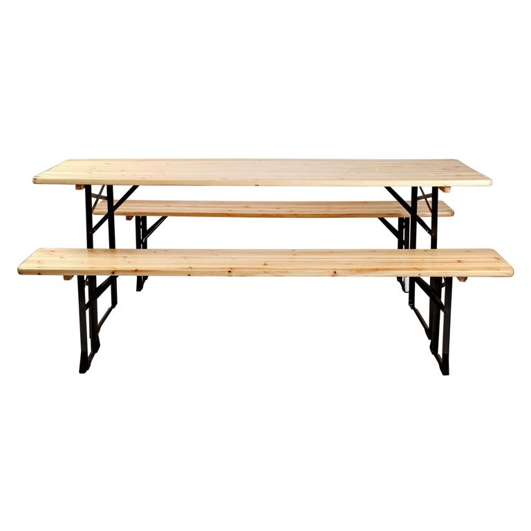 Juego de Comedor de Madera para Terraza/Picnic