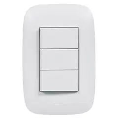 BTICINO - Conmutador Triple Domino Sencia Blanco