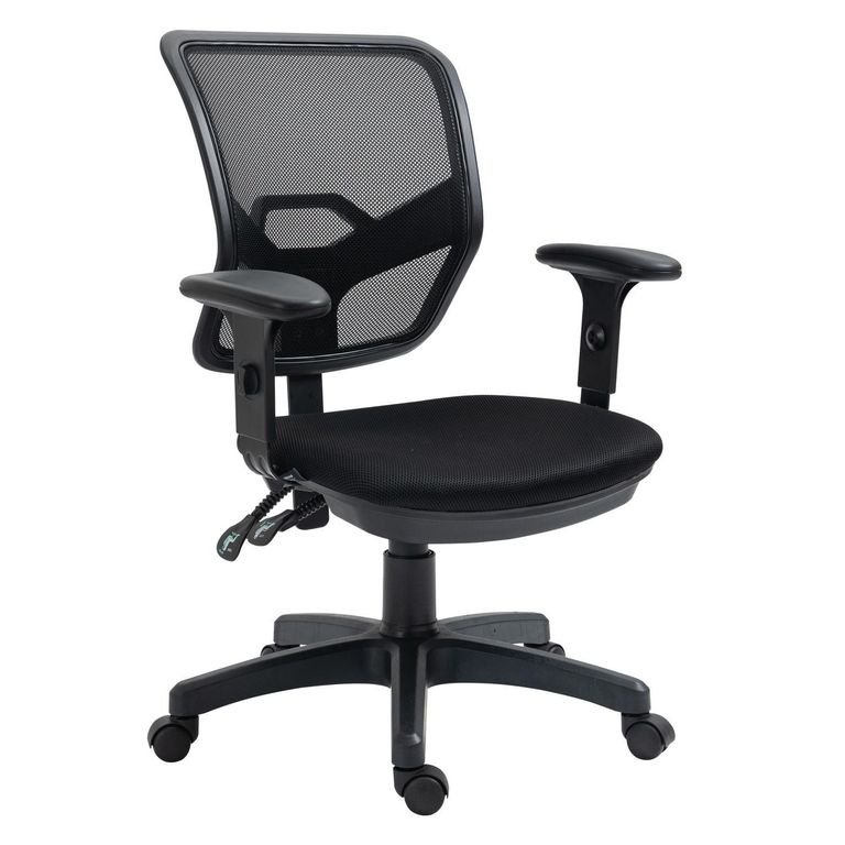 Silla de Escritorio Ergonómica Dwight Negra