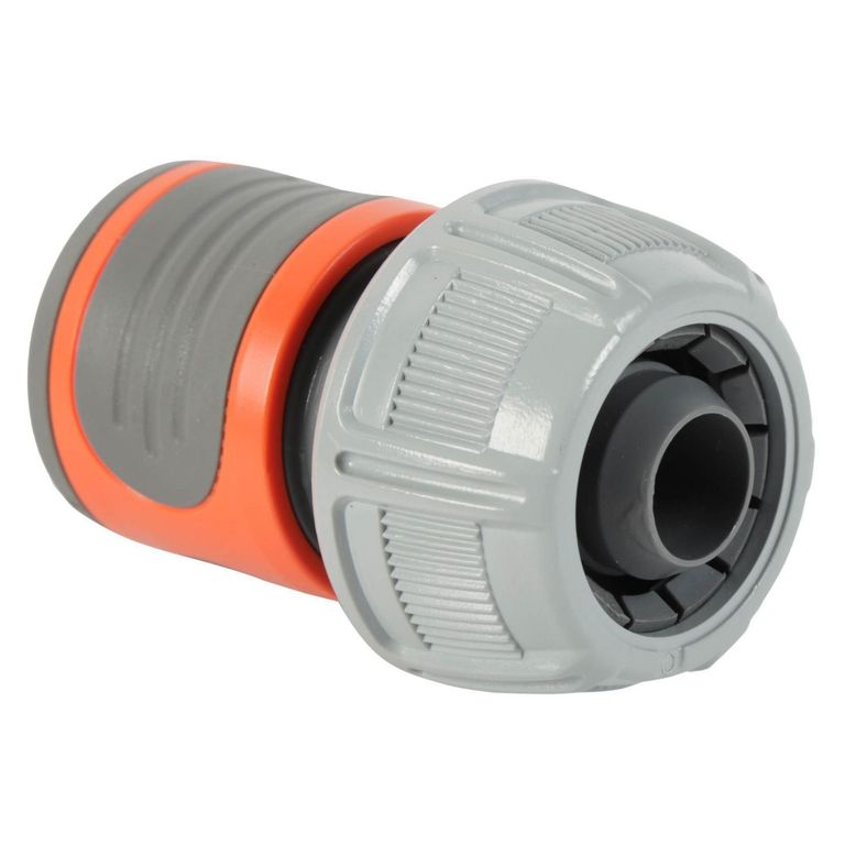 Conector para manguera 19 mm 3/4'' Plástico Naranja/Gris