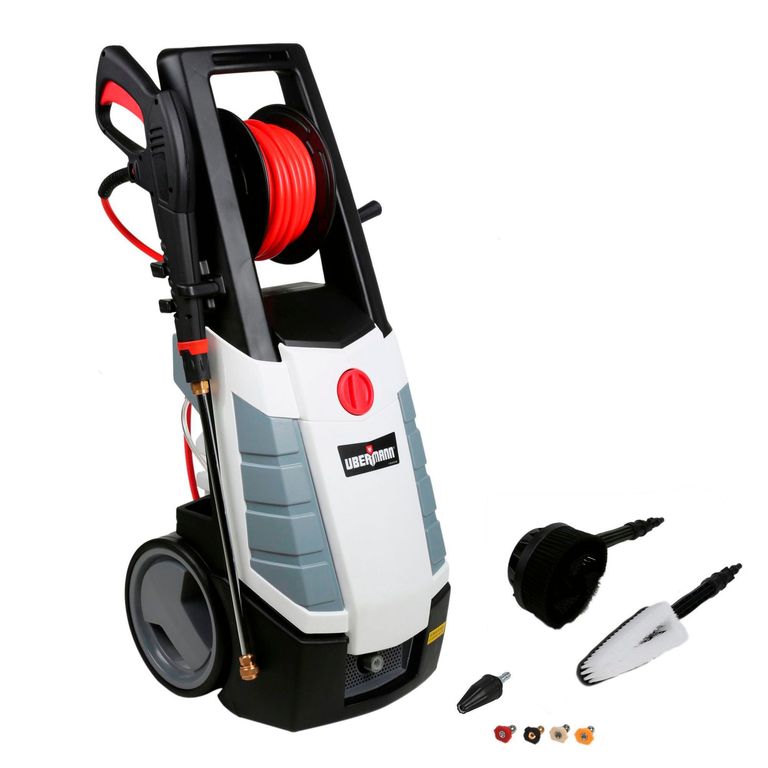 Hidrolavadora Profesional Eléctrica Ubermann 1800W 180bar + 7 Accesorios