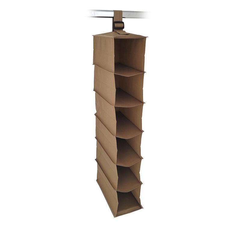Organizador de Zapatos 6 Divisiones Beige