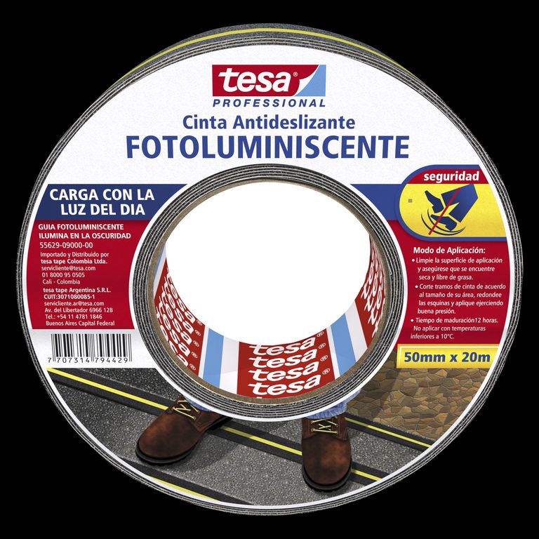 Cinta Antideslizante Fotoluminiscente 50 mm x 20m