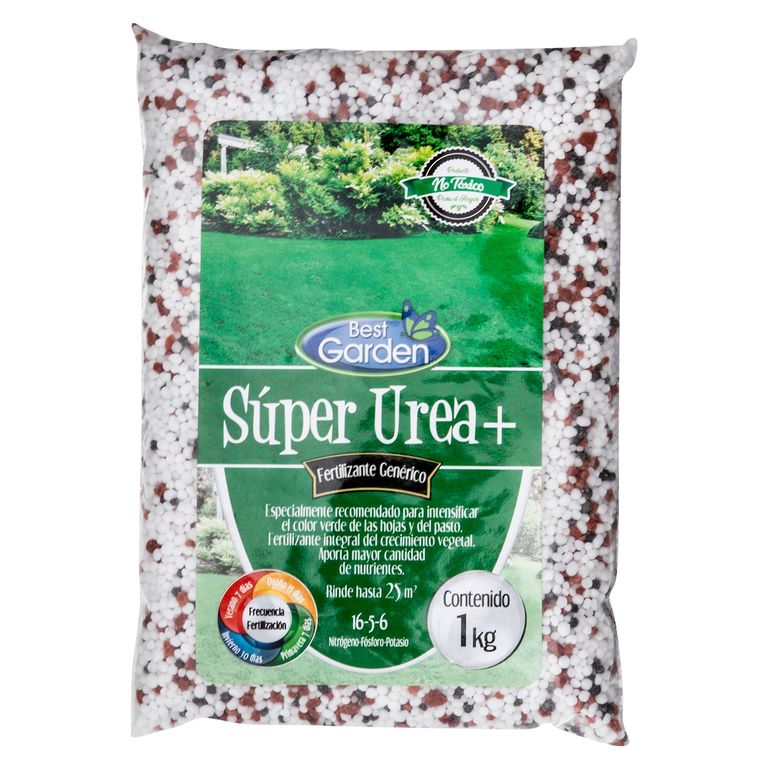Fertilizante Súper Urea 1kg Nitrógeno, fosforo y potasio 17 cm24 cm4 cm