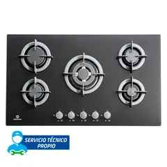 INDURAMA - Cocina empotrable Gas EGI-905VDNE X5 Quemadores