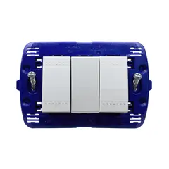 BTICINO - Interruptor Doble Living Light Blanco