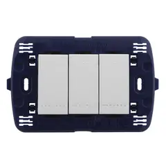 BTICINO - Interruptor Triple Living Light Blanco