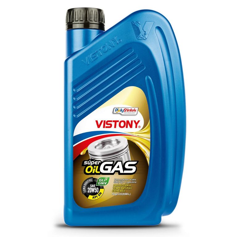 Aceite Oil Gas 20W50 1/4 Gl