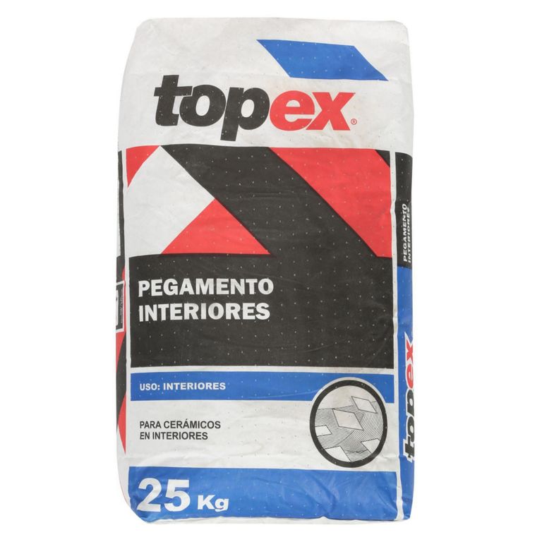 Pegamento para Cerámicas Topex Gris Interiores 25kg