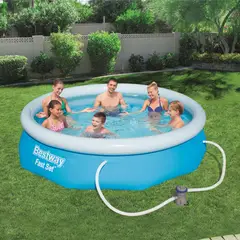 BESTWAY - Piscina Inflable 305x76cm Fast Set + Bomba de filtrado
