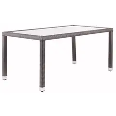 JUST HOME COLLECTION - Mesa Porto 160x90cm Ratán Café