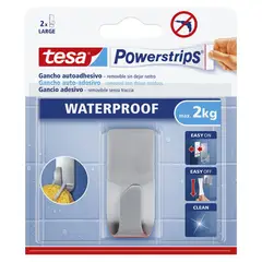 TESA - Gancho Inoxidable Resistente al Agua