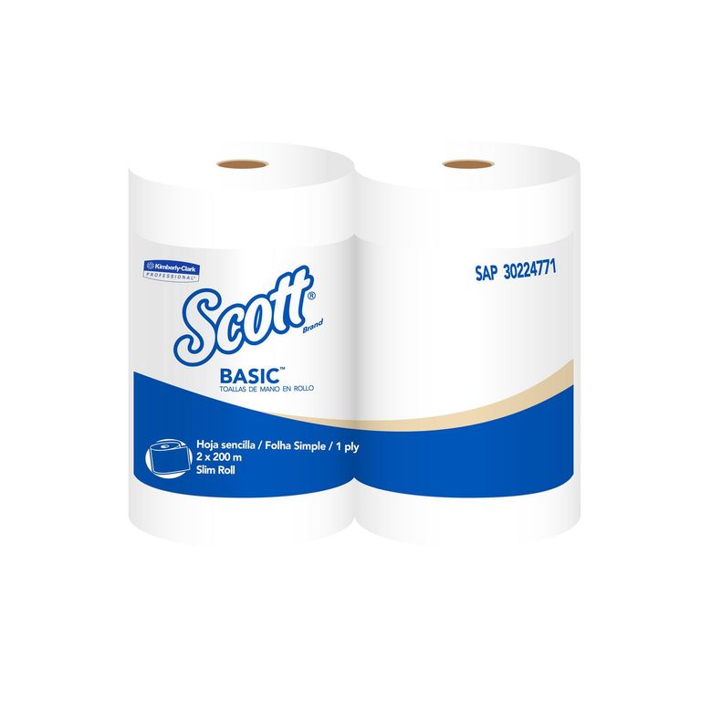 Papel Toalla De Mano En Rollo Scott 2 Rollos X 200M