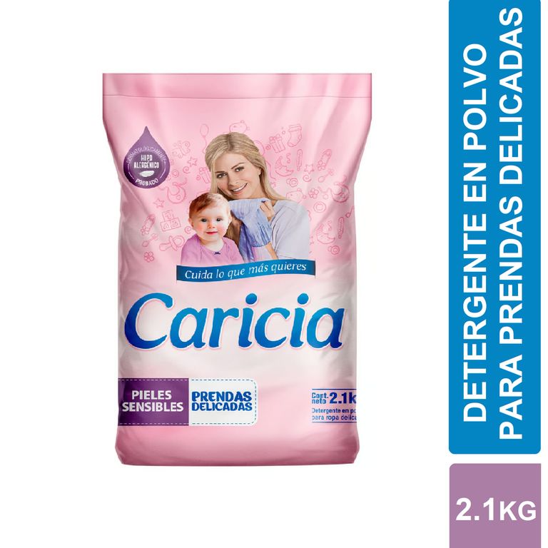 Detergente En Polvo Caricia 2.1 Kg.