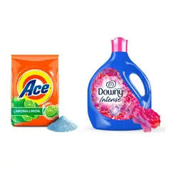 undefined - Detergente en Polvo Ace Limón 4kg + Suavizante Downy Floral 4.8 Litros