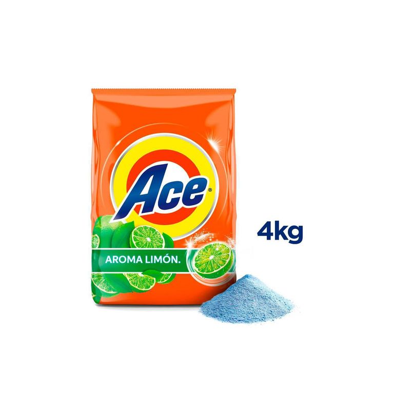 Detergente en Polvo Ace Limón 4kg