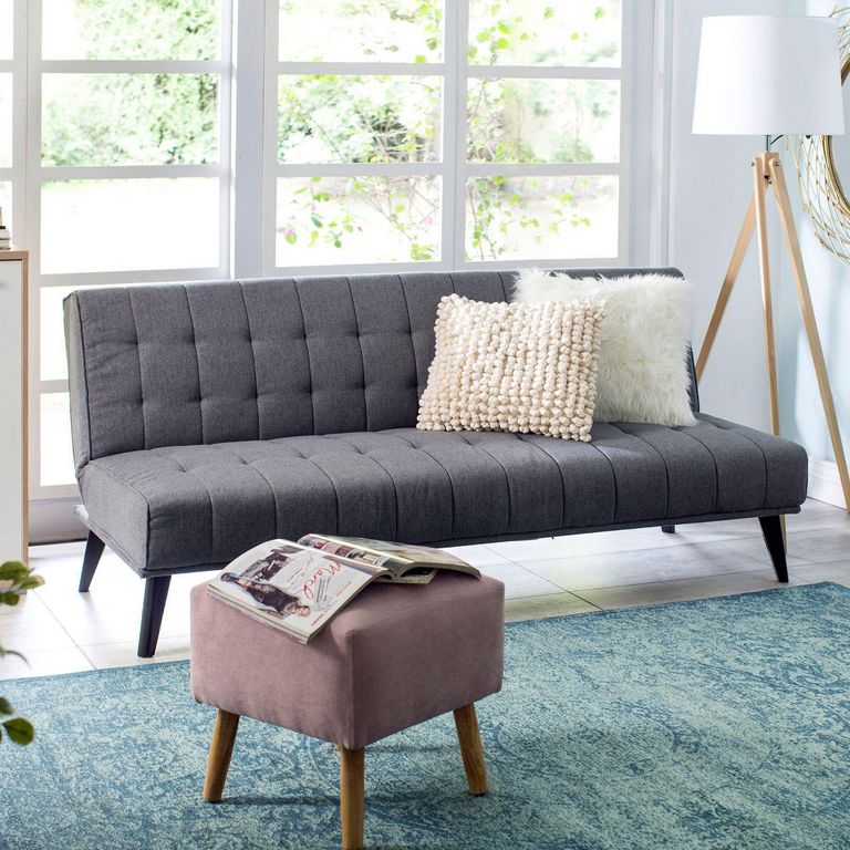 Sofá Cama Futón 3 Cuerpos Montevideo Gris