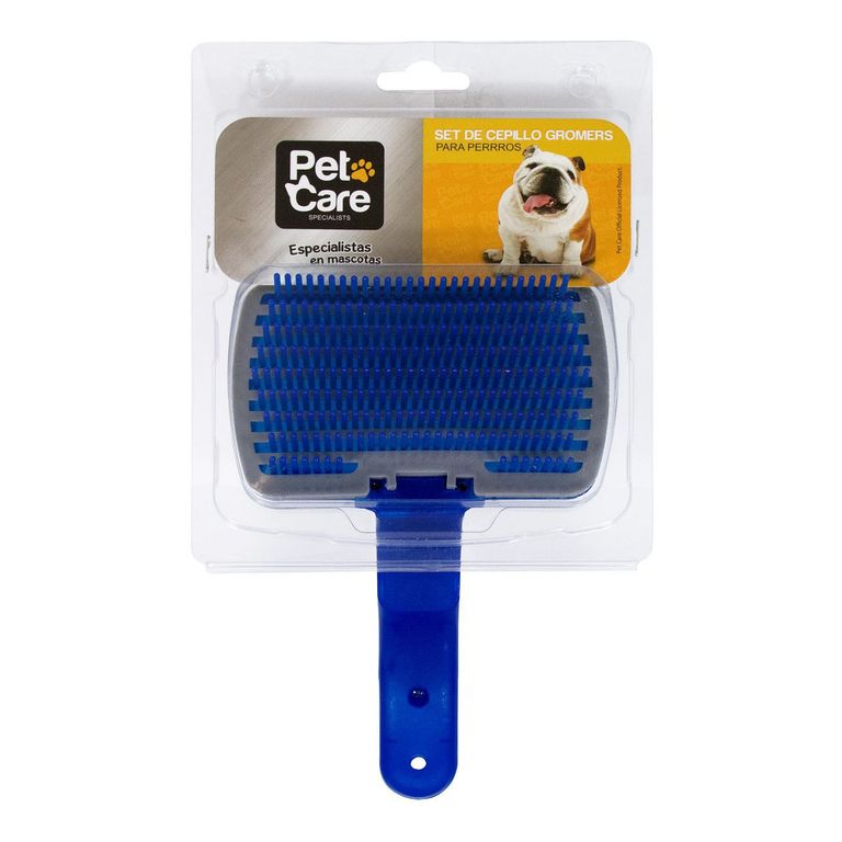 Cepillo para Perros Plástico Azul 15x27.5x10cm
