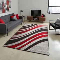 JUST HOME COLLECTION - Alfombra Rectangular Lotto Ondas 160x235cm