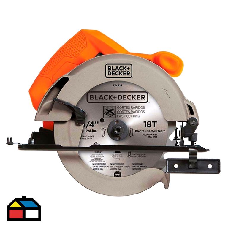Sierra Circular Black&Decker 7-1/4'' 1400W CS1004