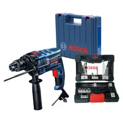 BOSCH - Taladro Percutor Eléctrico GSB 16 RE 850W + Set de 41 Accesorios + Maletín