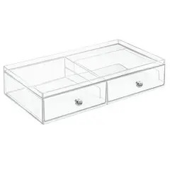 IDESIGN - Organizador Acrílico 2 Cajones 20x15x15cm