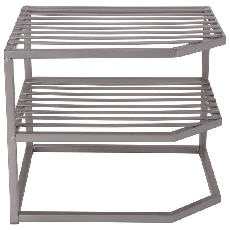 Repisa Organizador Esquinero de Cocina 3 Niveles Metal