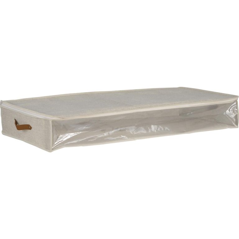 Organizador de Tela con Cierre Beige 100x45x15cm