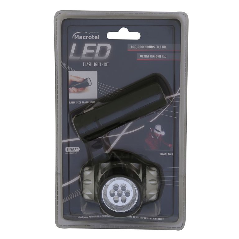 Pack Linterna de Bolsillo + Linterna de Cabeza LED