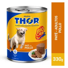THOR - Adultos Pate para Perros Lata 330 gr Sabor Pollo