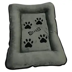 ACCECAN - Colchoneta para Perro Raza Pequeña Tela Gris 51x7x66cm