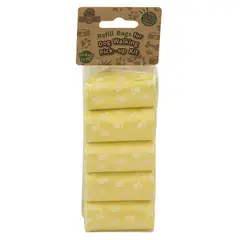 ACCECAN - Bolsas Biodegradables para Perros x10 rollos Amarillo