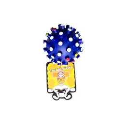 ACCECAN - Pelota de Plástico Mediana 10x10x10cm Perros Azul