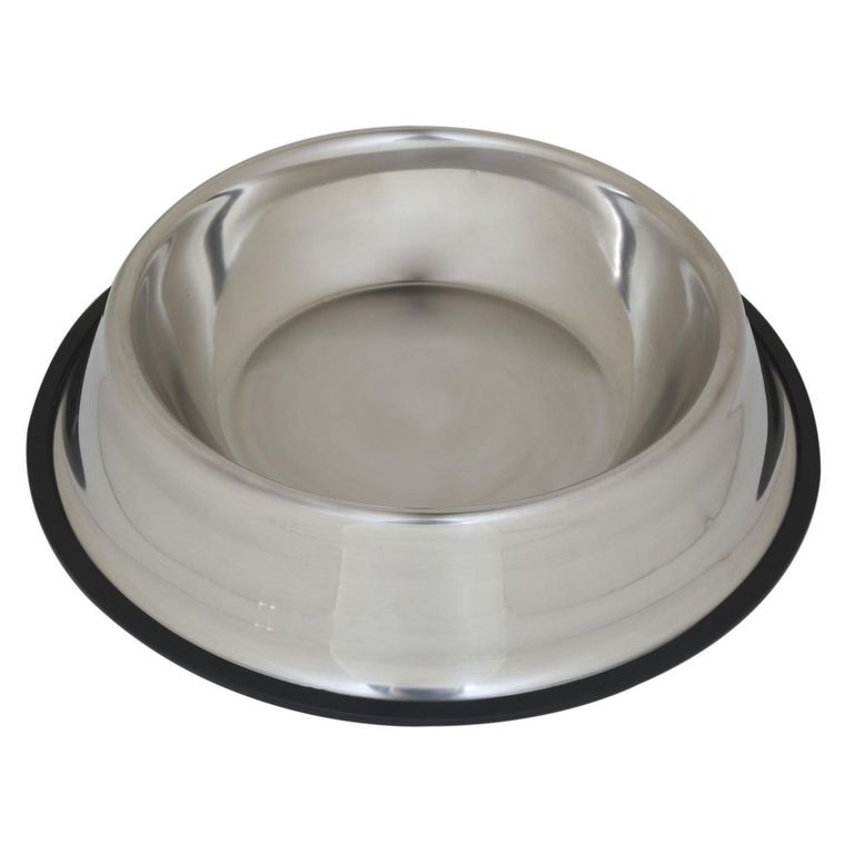 Plato de Acero para Mascota Raza Extra Grande Color Gris