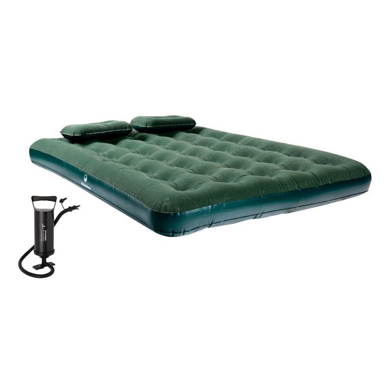 Combo Colchón Inflable 2 Plazas + 2 Almohadas + Inflador